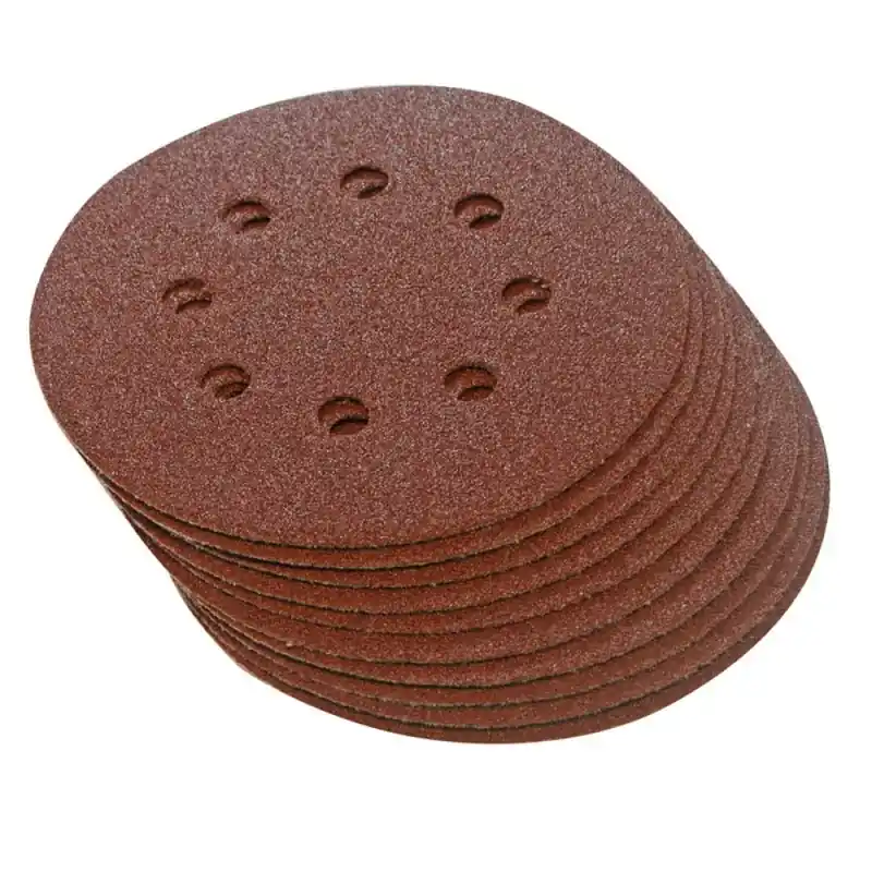 Marque 10 disques abrasifs perforés auto-agrippants 115 mm Grain 120 – SILVERLINE