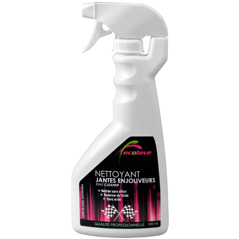 Commande En Gros Spray nettoyant jantes enjoliveurs 500ml ECOLAVE EXT003