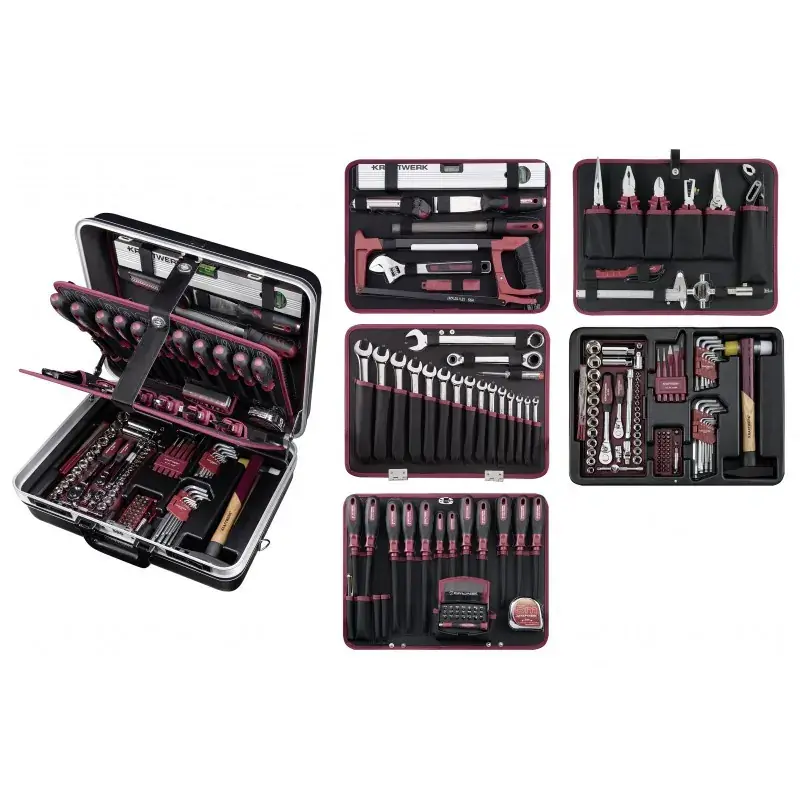 Offre Du Jour Malette rigide professionnelle en ABS P300 équipée de 185 outils KRAFTWERK 202.300.000