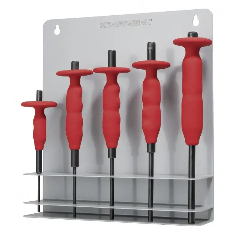 Jeu de chasse goupille avec poignée ergonomique, 5 pièces KRAFTWERK 3360 Petit Prix
