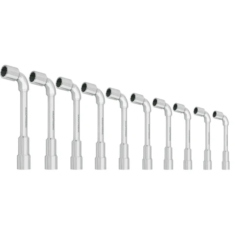 Jeu de 10 Clés à Pipe Débouchées 12 pans x 6 pans KRAFTWERK 2598-99 Commande En Gros