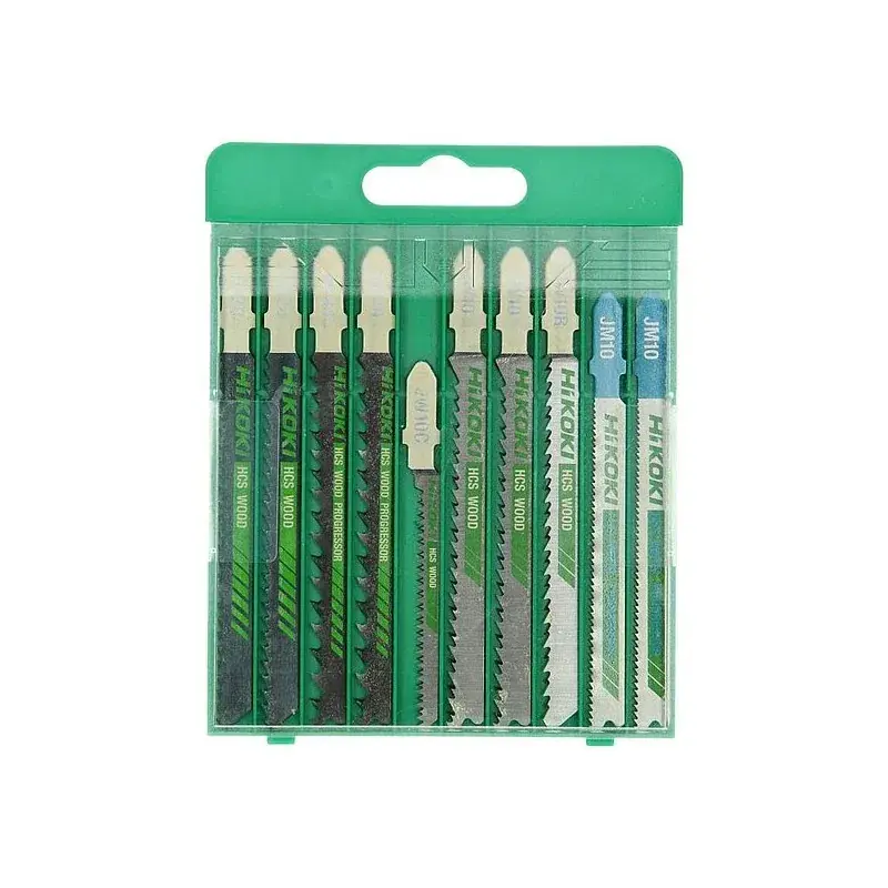 Nouvel Arrivage Assortiment de 10 lames pour scie sauteuse HIKOKI - 750049