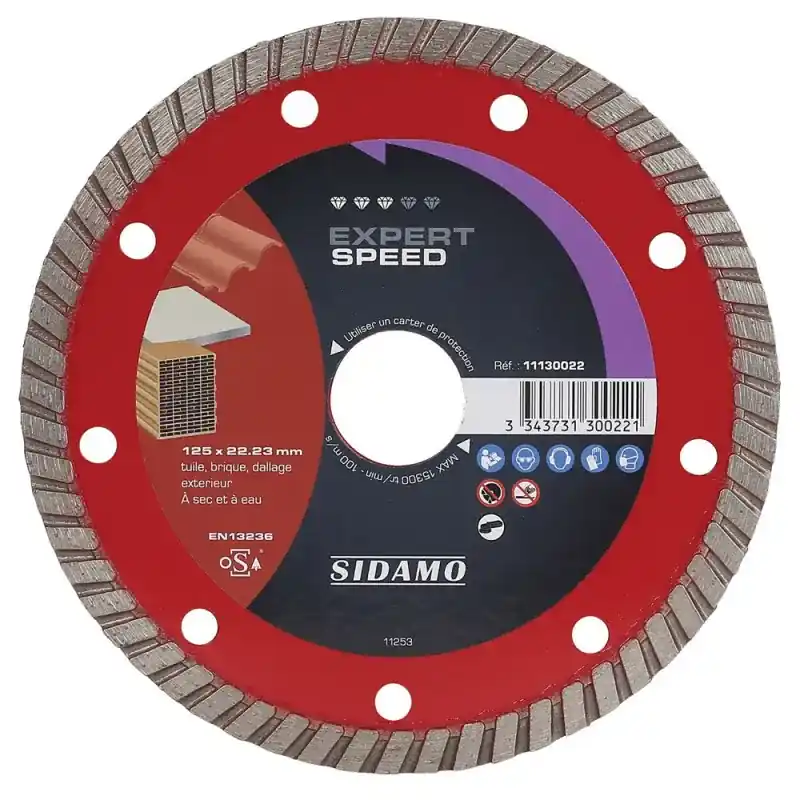 Disque Diamant à segment 125 mm EXPERT SPEED SIDAMO 11130022 Offre Exclusive