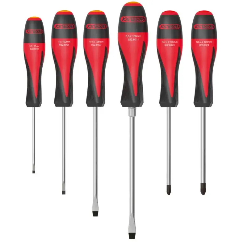 Jeu de 6 tournevis ULTIMATE, Fente - PH KSTOOLS 922.6020 Nouveauté