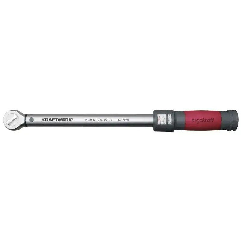 Clé dynamométrique 10-60 Nm 3/8&Prime; ergokraft KRAFTWERK 3233 Nouveauté