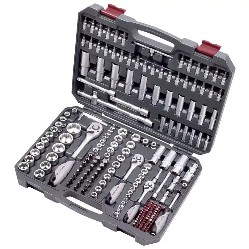 Vente Directe Coffret universel de douilles et accessoires 1/2", 1/4", 3/8", 200 pièces KRAFTWERK 204.104.800