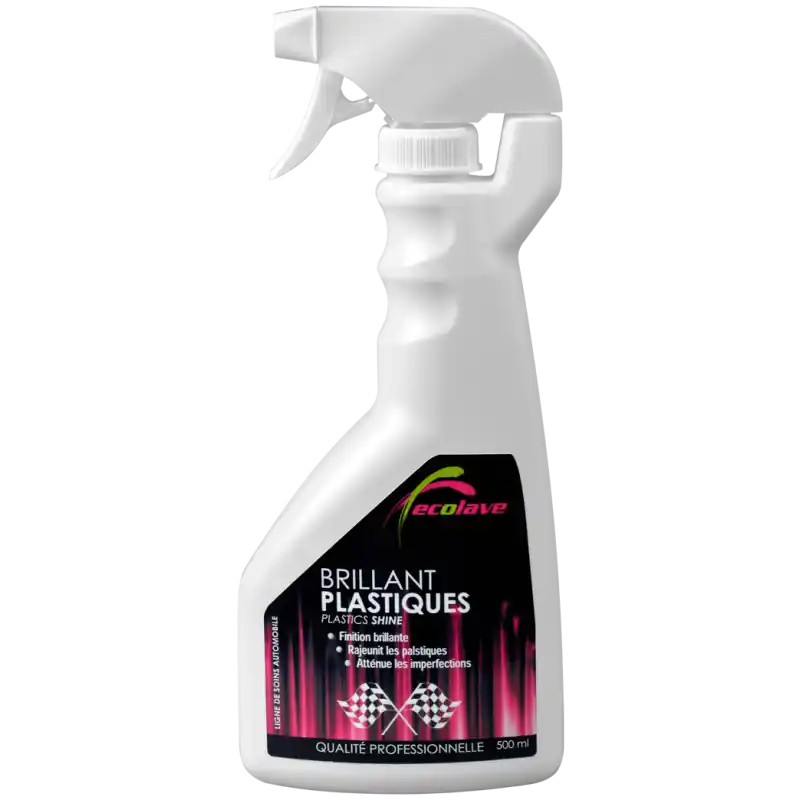 Nouvelle Collection Spray brillant plastiques 500ml ECOLAVE FINI001