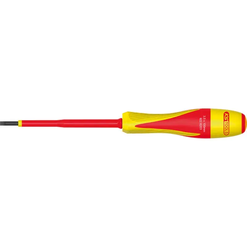 Tournevis ULTIMATE Isolé 1000V Plat (Fente) KS TOOLS Produit De Marque