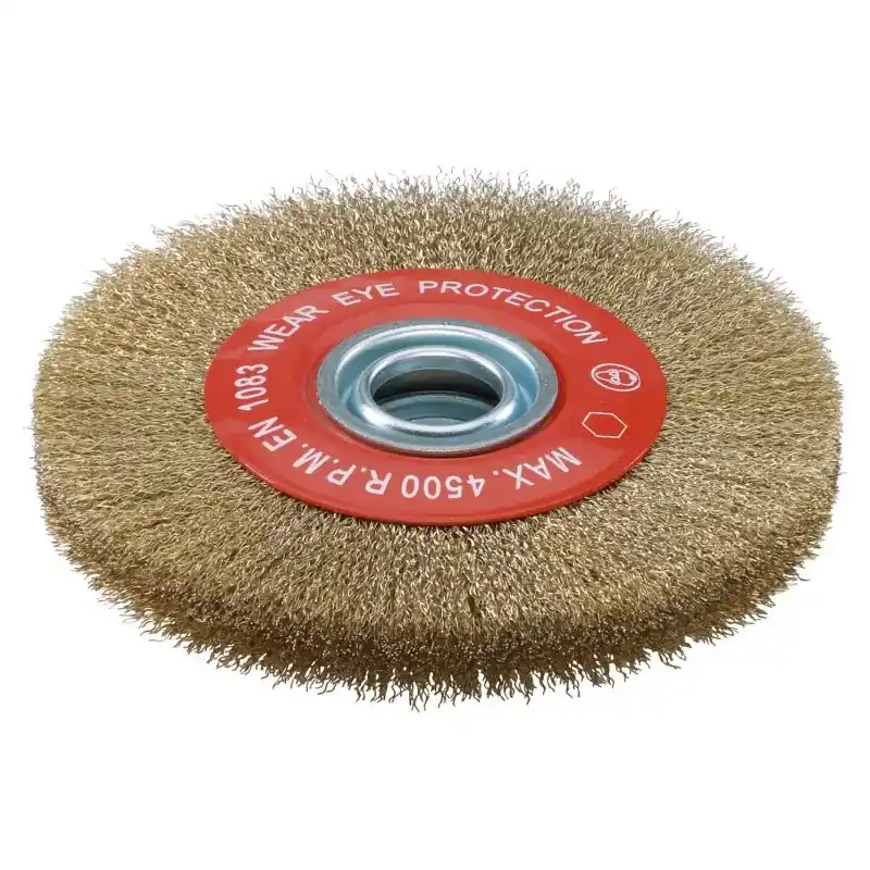 Offre Du Jour Brosse circulaire pour tourets Dimension 150x25 avec bague de réduction d‘alésage SIDAMO 10306007