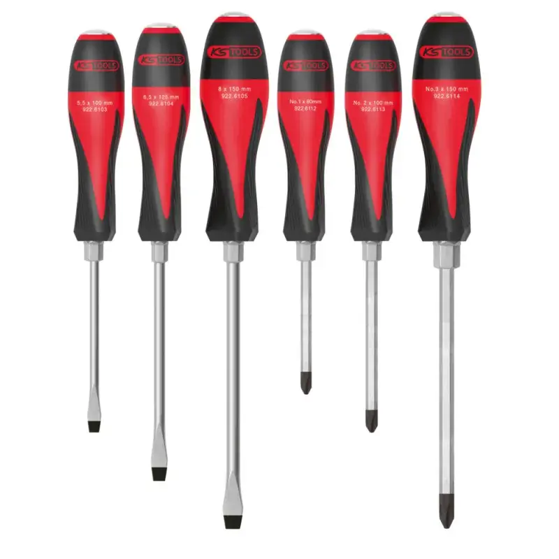 Quantité Limitée Boîte de 6 tournevis ULTIMATEmax, 3,5 à 8 mm - PH1 à PH3 KS TOOLS 922.6110