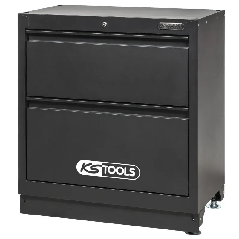 Commander Maintenant Bloc 2 tiroirs noir H 954 X L 861 X P 500 mm – KS TOOLS 810.8038