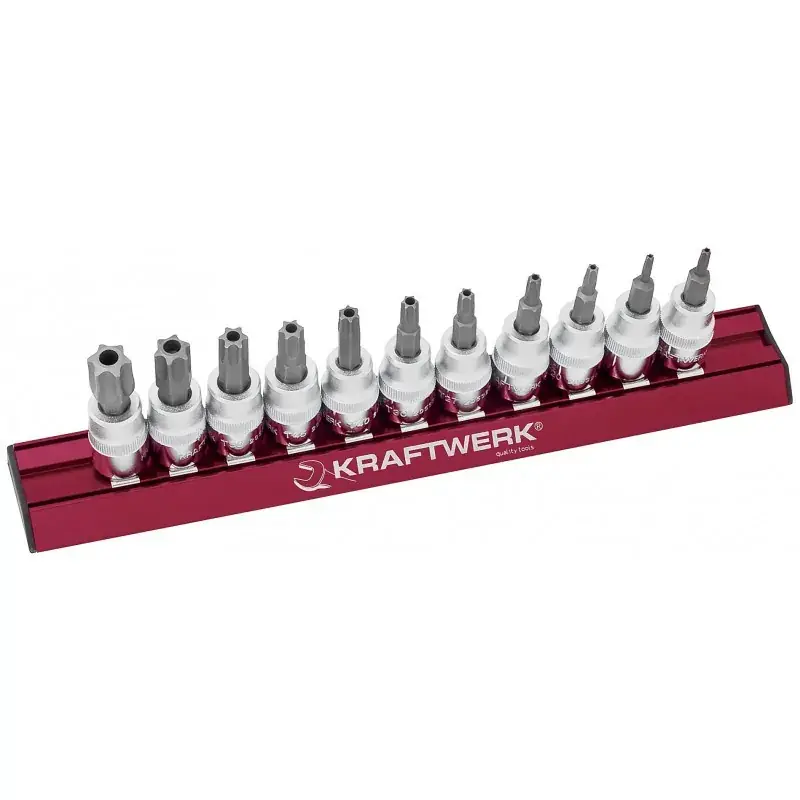 Jeu de 11 Douilles Torx Percées MAGALU 3/8&Prime; KRAFTWERK 205399 Haute Qualité