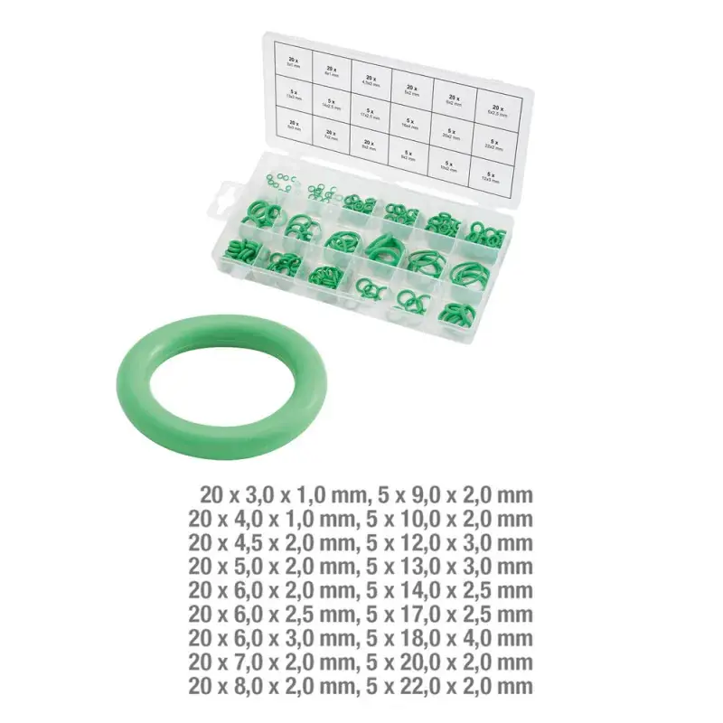 Haute Qualité Assortiment de joints toriques pour climatisation HNBR x 225 KS TOOLS 970.0260