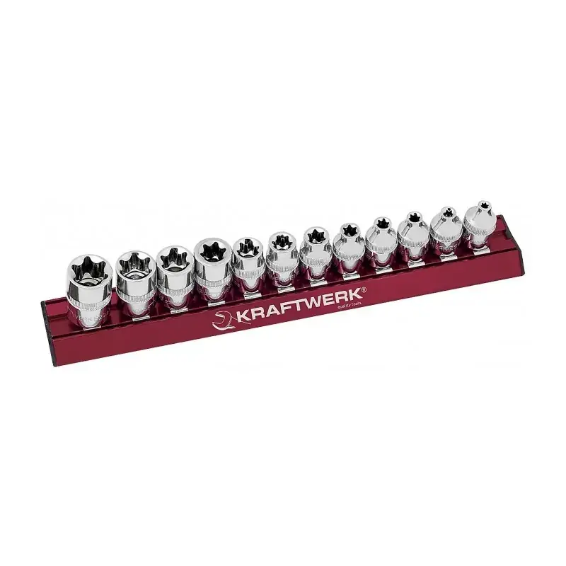 Jeu de 12 Douilles Torx Femelles MAGALU 3/8" KRAFTWERK 220099 Produit De Marque