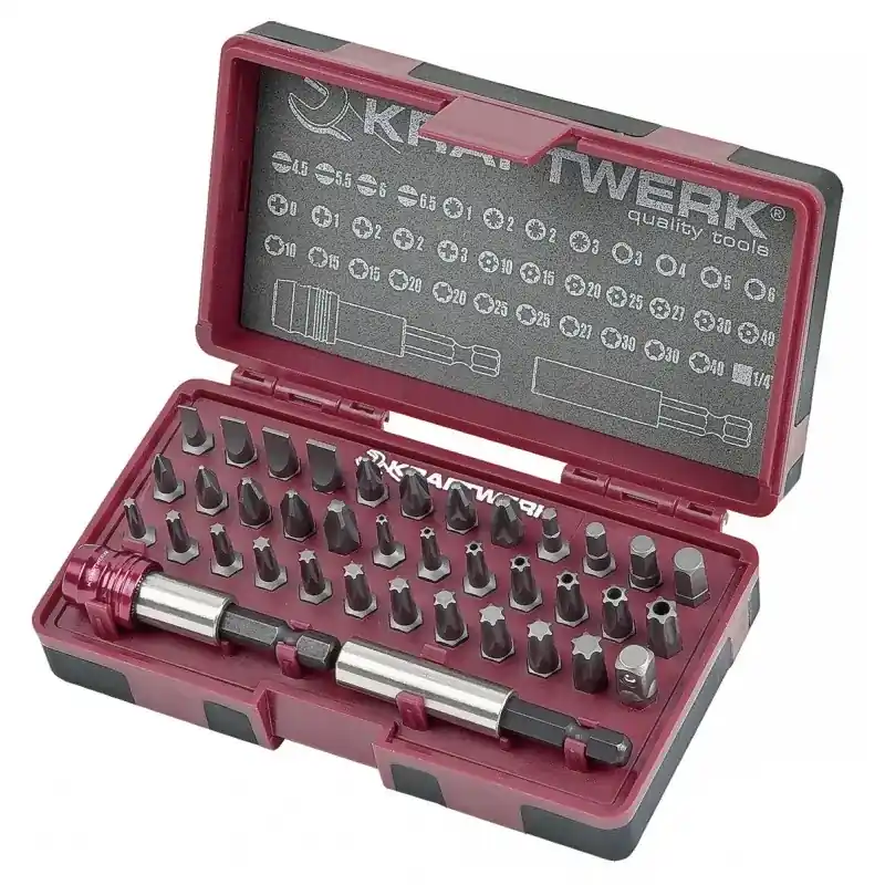 Satisfait Ou Remboursé Boîte d‘embouts 1/4&Prime; 38 pièces KRAFTWERK 3795