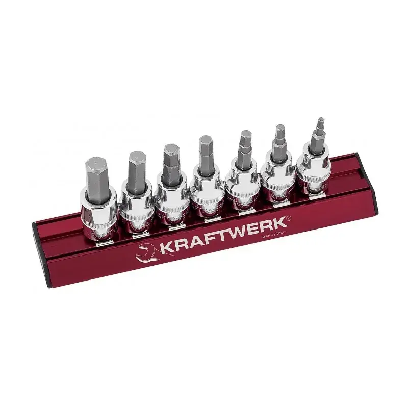 Jeu de 7 Douilles en Pouce 6 Pans male MAGALU 3/8" KRAFTWERK 206599 Prix Choc