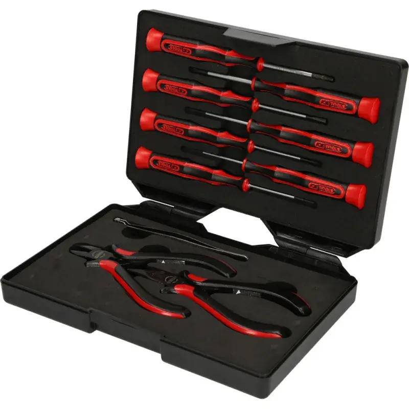 Affaire À Saisir Coffret 10 Pièces de pinces et tournevis électroniques KS TOOLS 500.7180