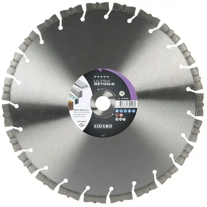 Grand Disque Diamant ULTRA BETON-S 350 mm SIDAMO 11130108 Top Vente