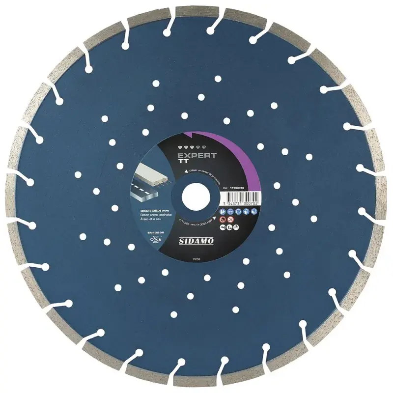 Certifié Disque diamant à segment EXPERT TT 350 mm SIDAMO 11130070