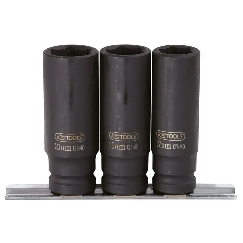 Jeu de douilles à chocs 6 pans, longues 1/2" KS TOOLS 515.0103 Petit Prix