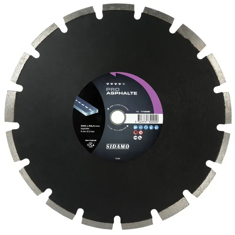 Disque diamant à segment 350 mm PRO ASPHALTE SIDAMO 11130090 Acheter Direct