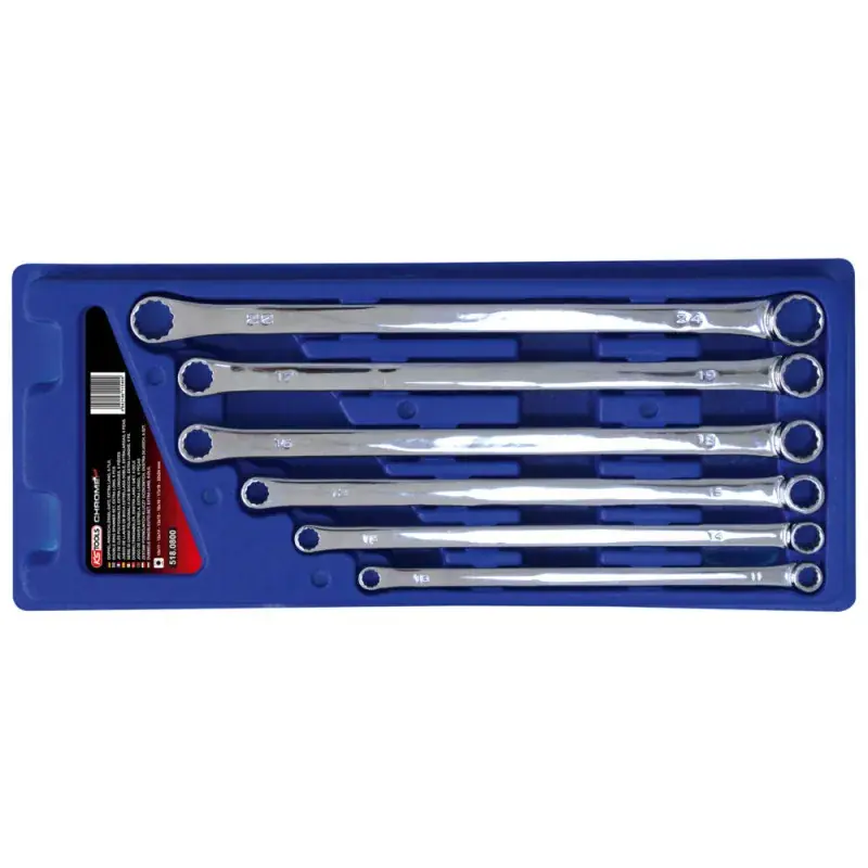 Jeu 6 Clés polygonales extra longues KS TOOLS CHROMEplus finition 518.0800 Commander Vite