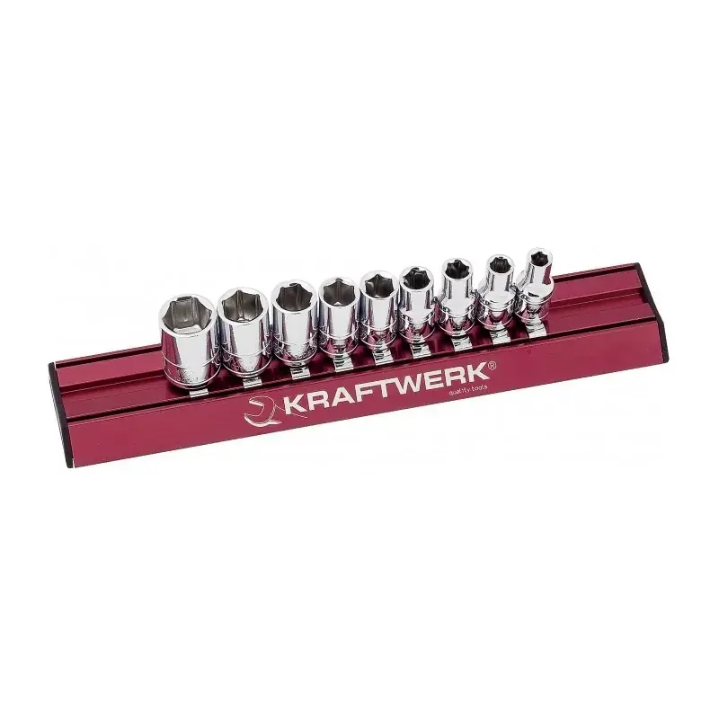 Jeu de 9 Douilles en Pouce 6 Pans MAGALU 1/4" KRAFTWERK 100599 Offre Exclusive