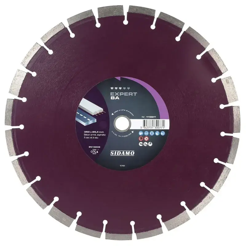 Disque diamant à segment 350 mm EXPERT BA SIDAMO 11130077 Pas Cher