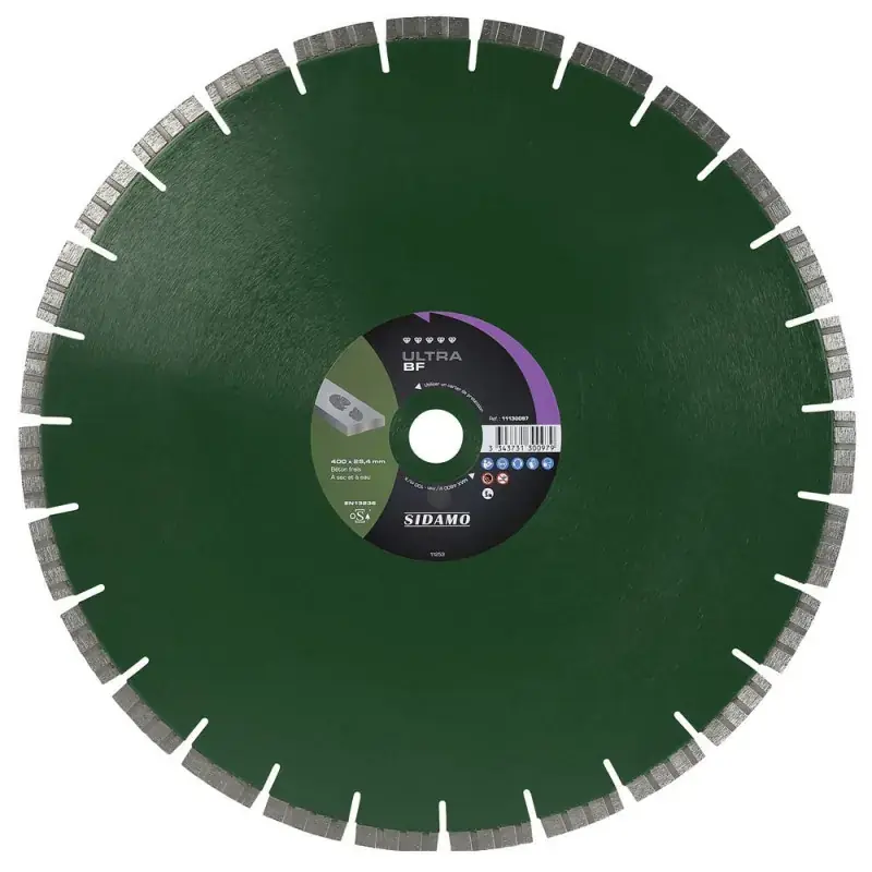 Disque diamant à segment 400 mm ULTRA BF SIDAMO 11130097 Nouvel Arrivage