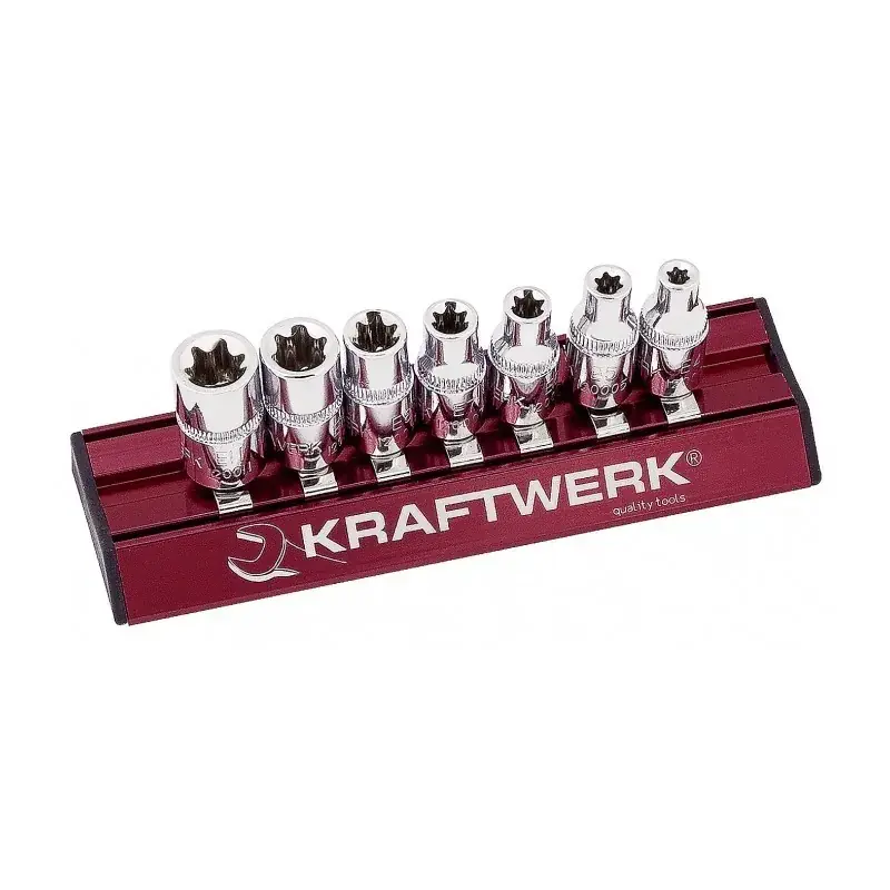Jeu de 7 Douilles Torx Femelles MAGALU 1/4" KRAFTWERK 120099 Certifié