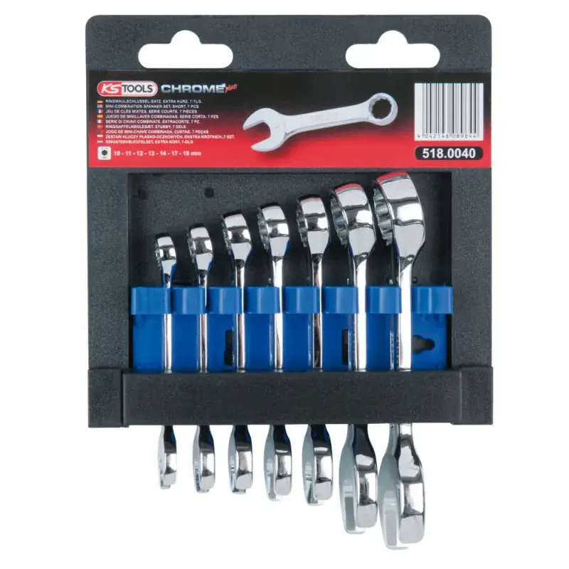 Jeu 7 Clés mixtes COURTE KS TOOLS CHROMEplus finition polie 518.0040 Prix Bas