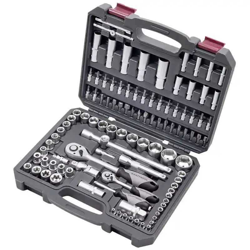 Offre Spéciale Coffret de douilles Basic Line 1/4&Prime; + 1/2&Prime; 105 pièces KRAFTWERK 204.103.601