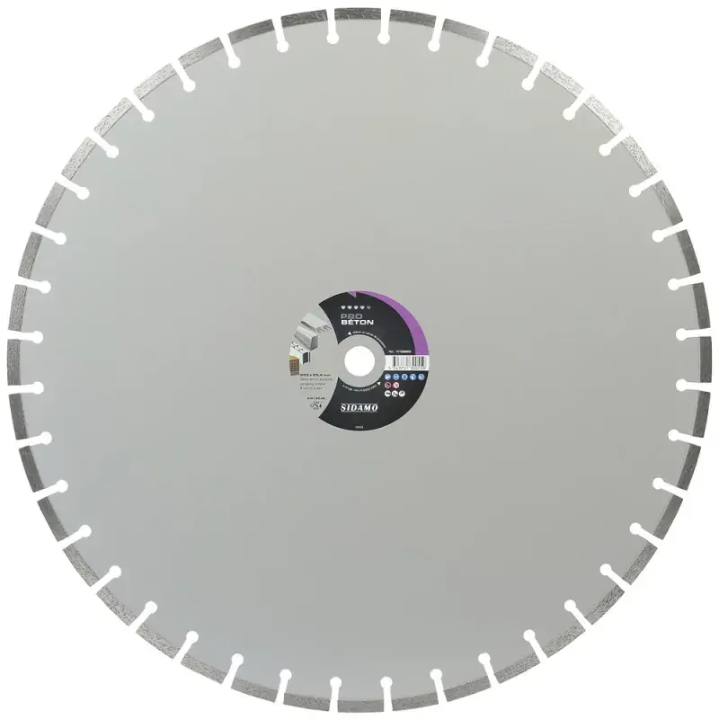 Meilleur Choix Grand Disque Diamant PRO BETON 600 mm SIDAMO 11130055