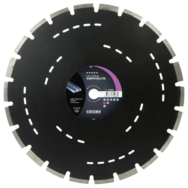 Disque diamant à segment 450 mm ULTRA ASPHALTE SIDAMO 11130083 Achetez Aujourd'hui