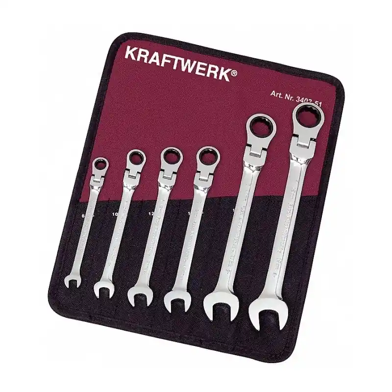 Produit De Marque Trousse de 6 Clés à Cliquet Articulées Flex ClicKraft KRAFTWERK 3403-51