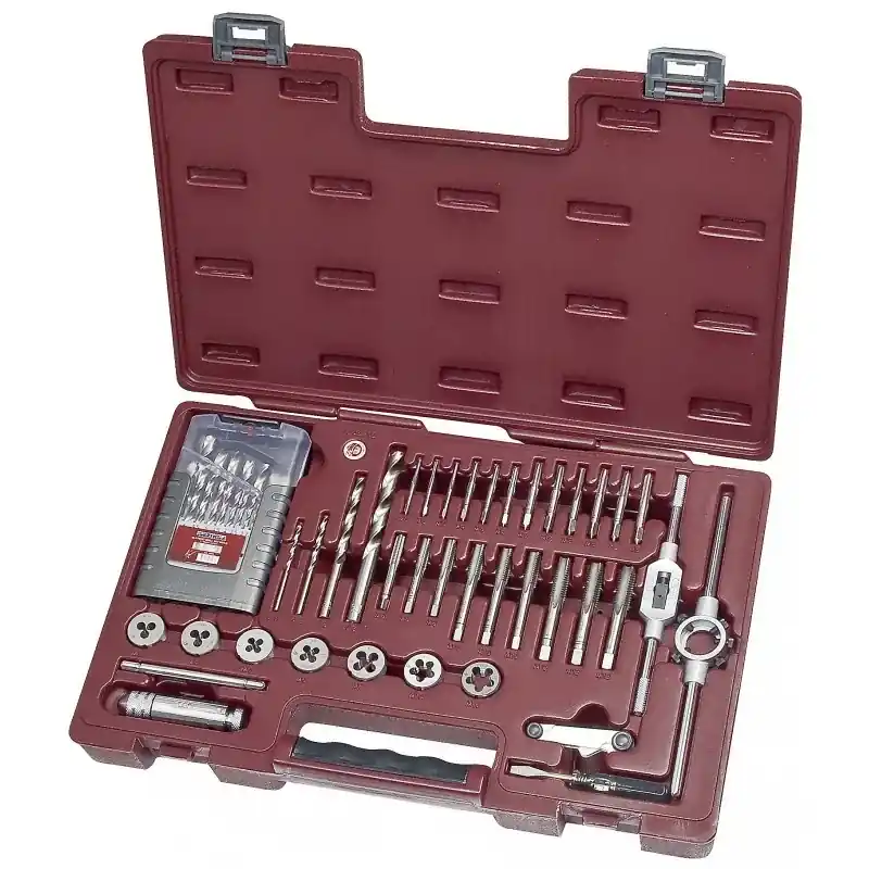 Coffret 56 Piéces de tarauds, filières et forets modulo KRAFTWERK 3245MOD Pas Cher