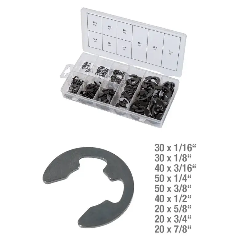 Must-Have Assortiment de Circlips de type E en pouces 300 pcs KS TOOLS 970.0320