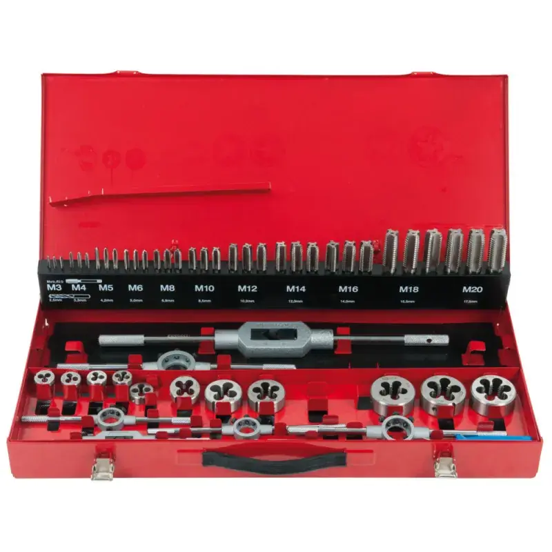 Vente Flash Coffret de jeux de tarauds, filières 54 Pièces KS TOOLS 331.0654