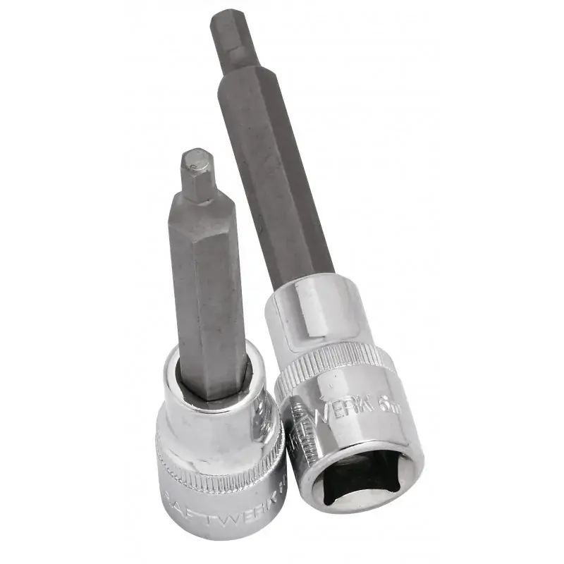 Prix Réduit Douille-embout long hexagonal 6 pans 1/2&Prime; 100 mm KRAFTWERK