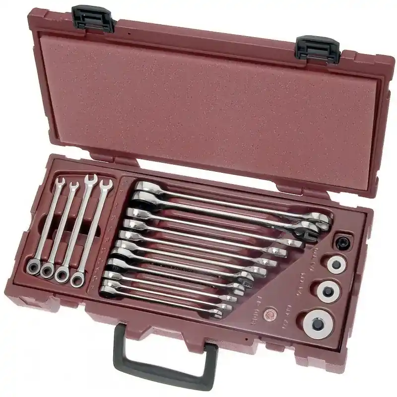 Coffret de clés combinées à cliquet 19 pièces KRAFTWERK 4900-17K Haute Qualité