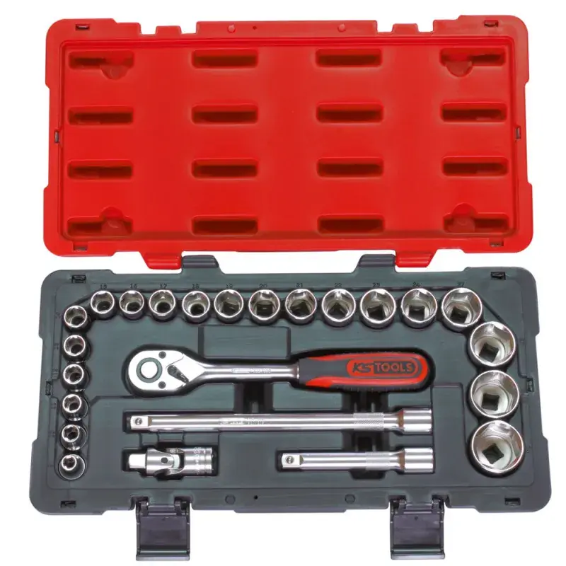 Nouveauté Coffret de douilles et accessoires ULTIMATE 1/2‘‘, 24 pièces KS TOOLS 922.0623
