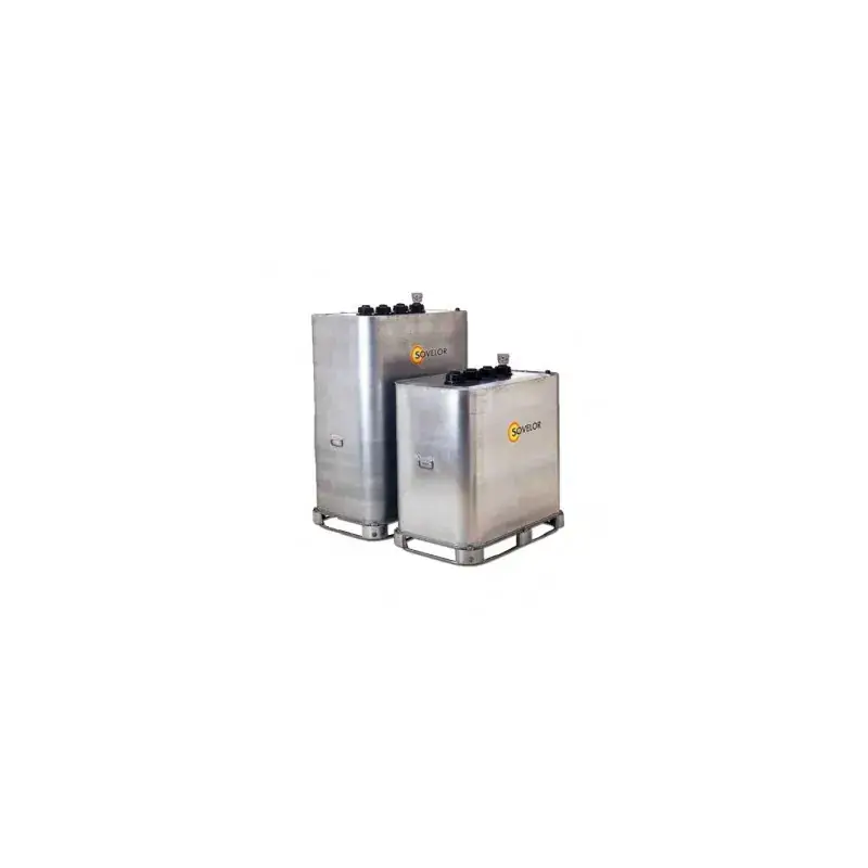 Cuve VET 700L ou 1000L de stockage fuel - METAL - double paroi - Mobile - SOVELOR Haute Qualité