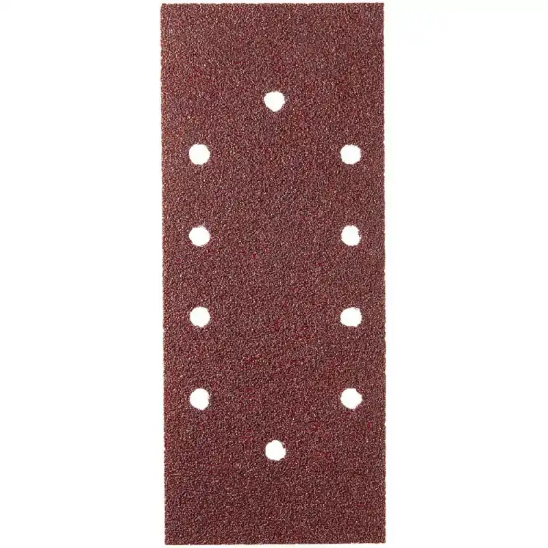 Satisfait Ou Remboursé Lot de 10 patins 115x280 perforé 2x4 + 2x1 - Grain 40 à 120 - SIDAMO