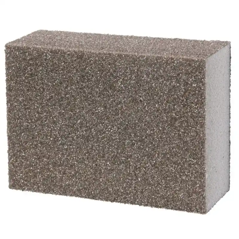 Haute Qualité Lot de 5 éponges abrasives 4 faces souples 70x100x25 - Grain 180 - SIDAMO