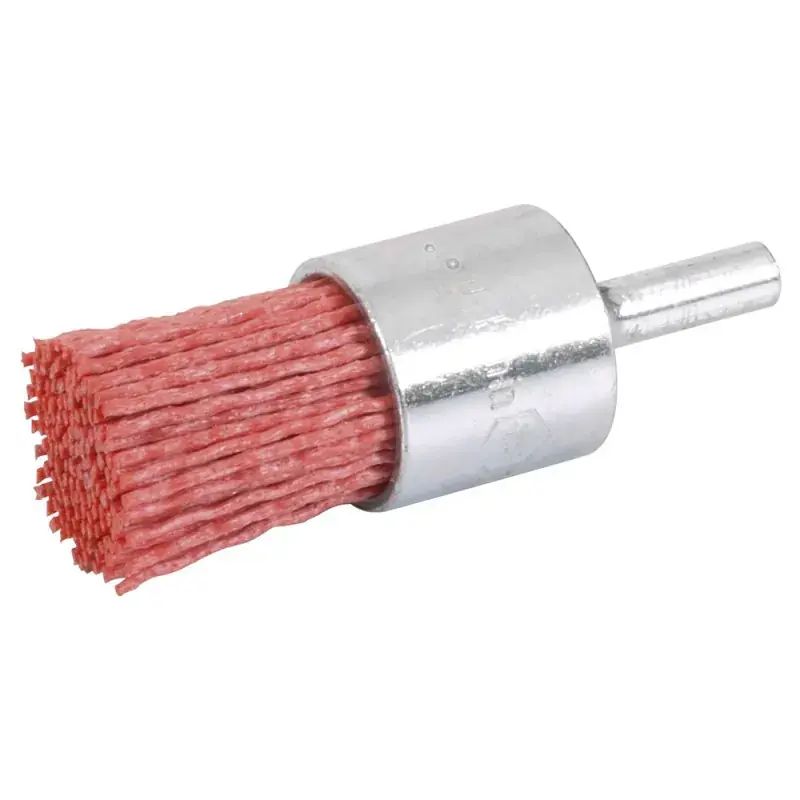 Top Vente Brosse pinceau sur tige de 6mm à fils nylon abrasif 25mm - SIDAMO 10314032