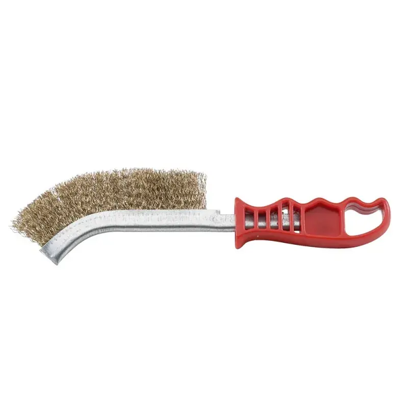 Brosse à main 1 rang fils ondulés inox manche plastique - SIDAMO 10311005 Prix Réduit