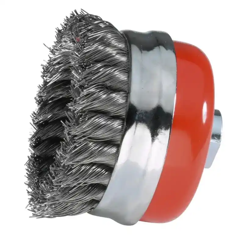 Remise Brosse en coupe M14 à mèches torsadées acier trempé Ø65 à 125mm - SIDAMO