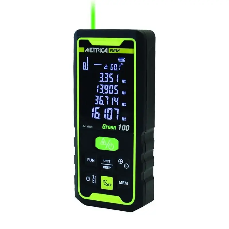 Marque Télémètre metrica flash green portée 100m 61100 – METRICA