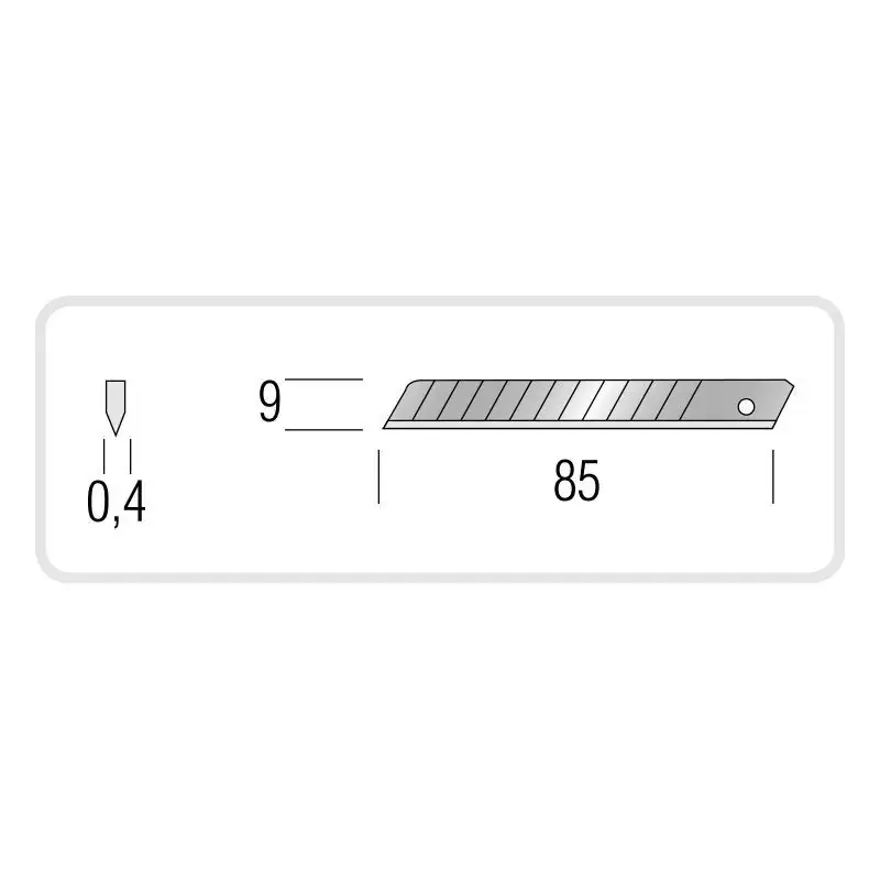 10 Lames de rechange pour cutter 9mm – METRICA 49016 Meilleur Prix