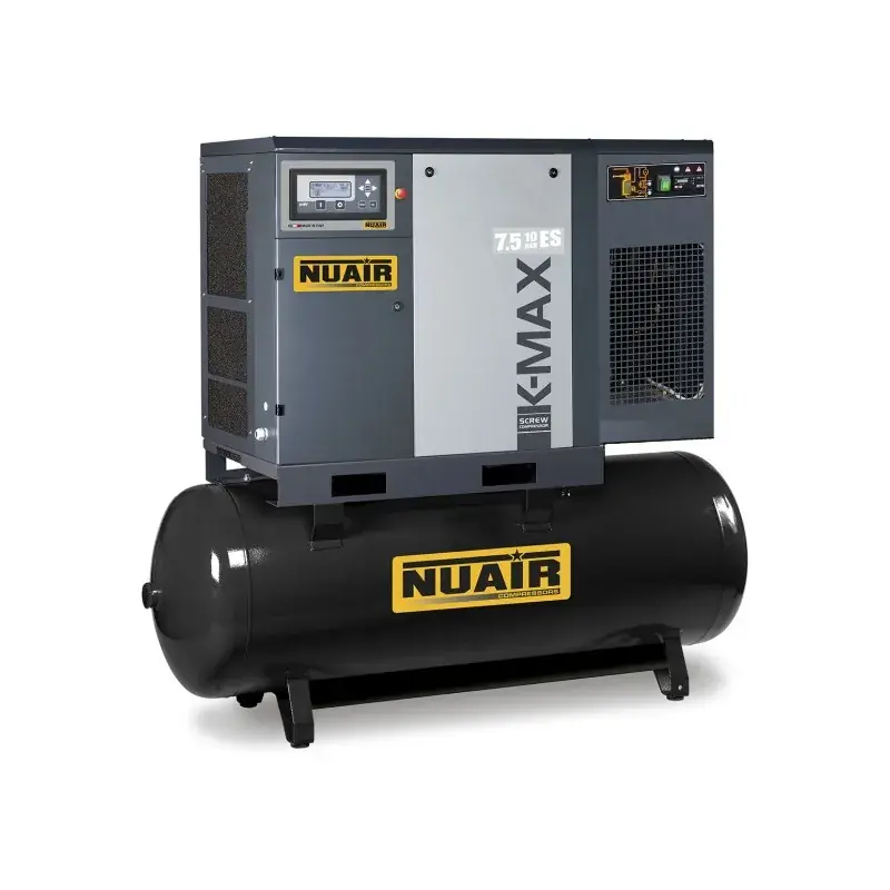 Super Prix Compresseur d‘air à vis 10 CV, 500 L, 400 V tri + sécheur d‘air NUAIR 271110IE3NU